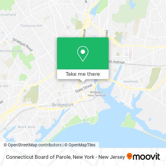 Mapa de Connecticut Board of Parole