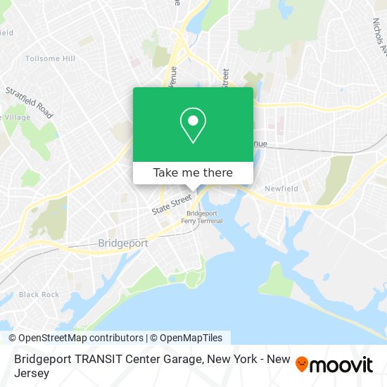Bridgeport TRANSIT Center Garage map