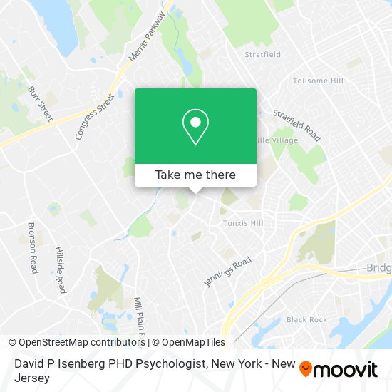 David P Isenberg PHD Psychologist map