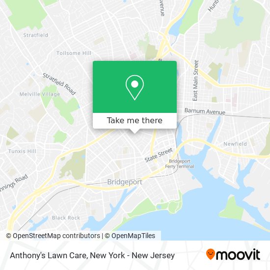 Anthony's Lawn Care map