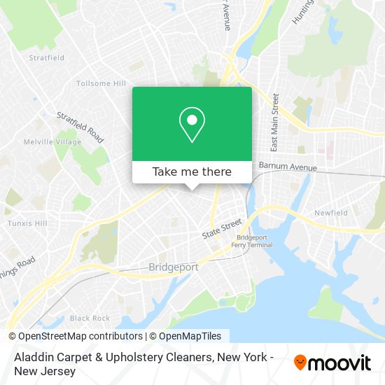 Aladdin Carpet & Upholstery Cleaners map