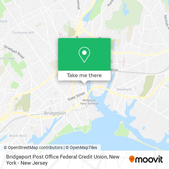 Bridgeport Post Office Federal Credit Union map