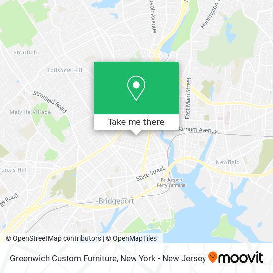 Greenwich Custom Furniture map