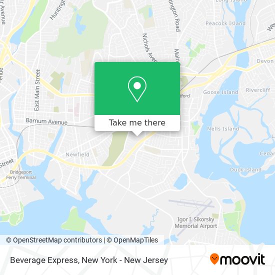 Beverage Express map