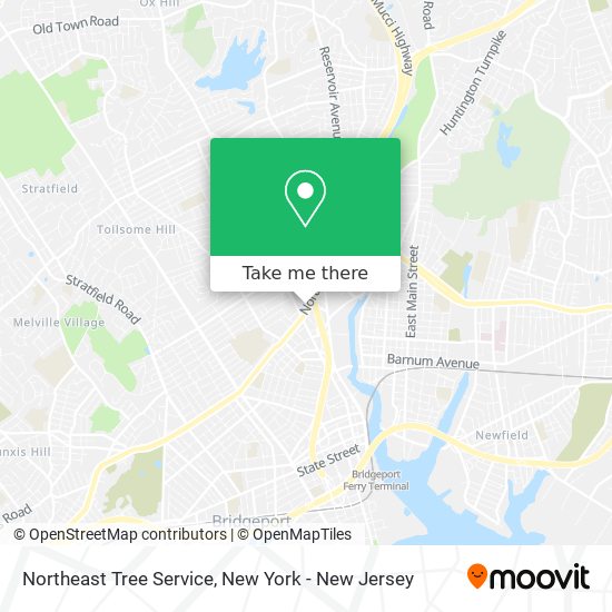 Northeast Tree Service map