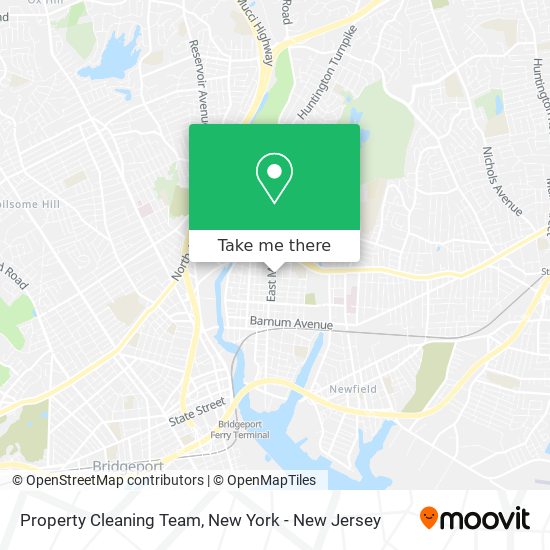 Property Cleaning Team map