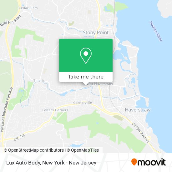 Lux Auto Body map