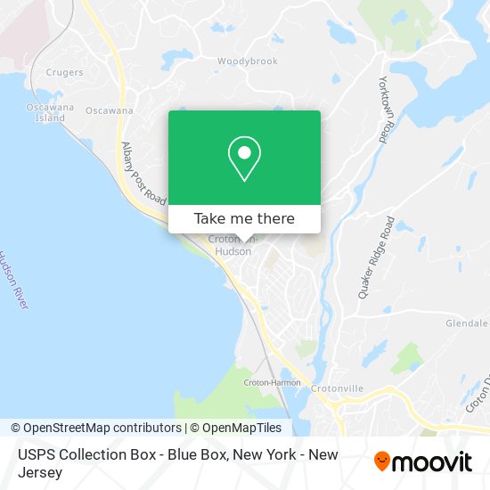 Mapa de USPS Collection Box - Blue Box