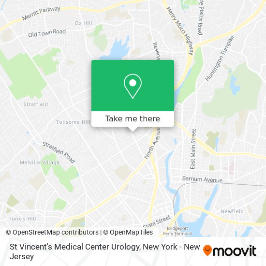 Mapa de St Vincent's Medical Center Urology