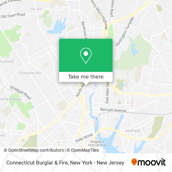 Connecticut Burglar & Fire map