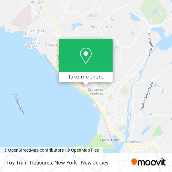 Toy Train Treasures map