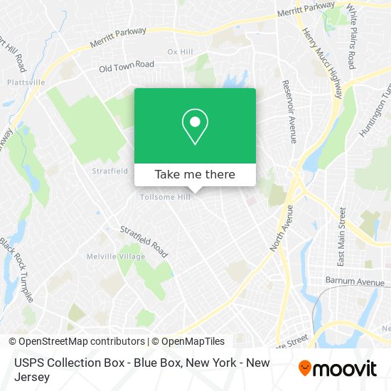 USPS Collection Box - Blue Box map