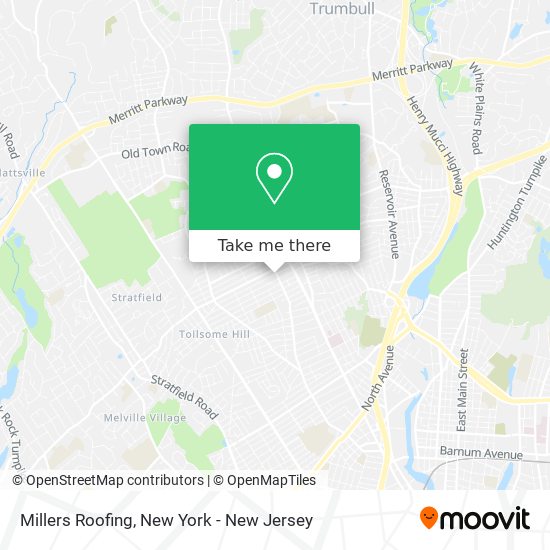 Millers Roofing map