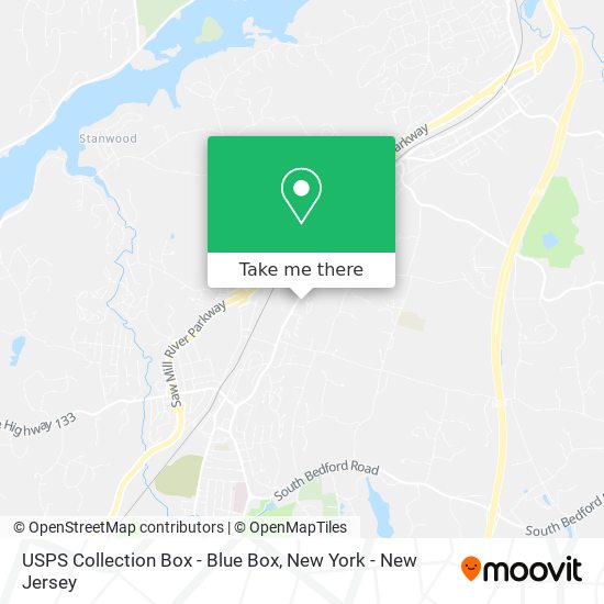 USPS Collection Box - Blue Box map