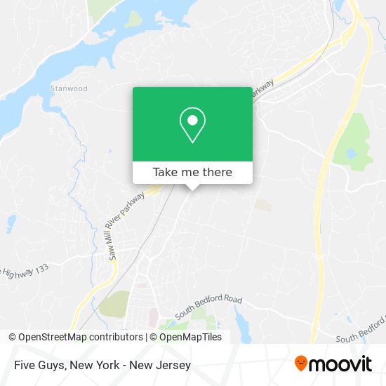 Five Guys map