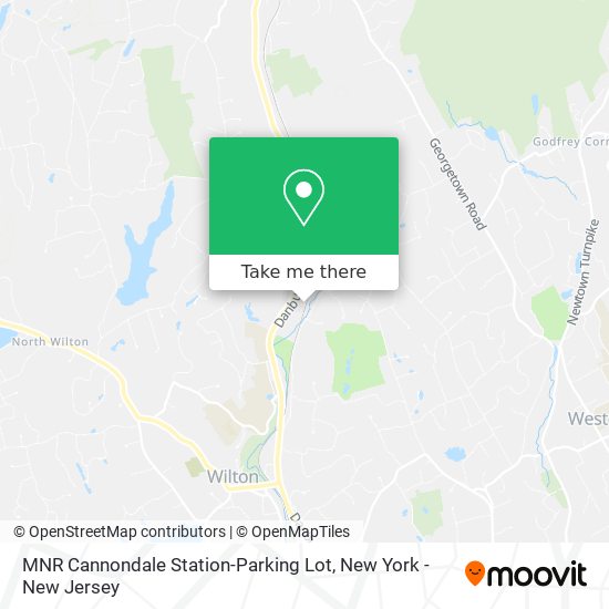 MNR Cannondale Station-Parking Lot map