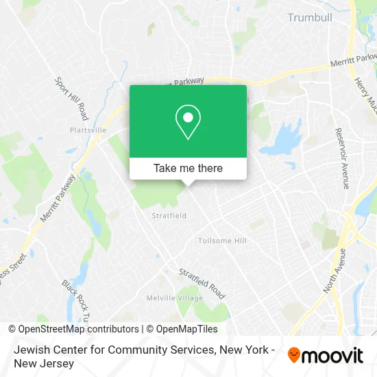 Jewish Center for Community Services map