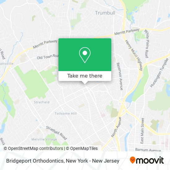 Bridgeport Orthodontics map