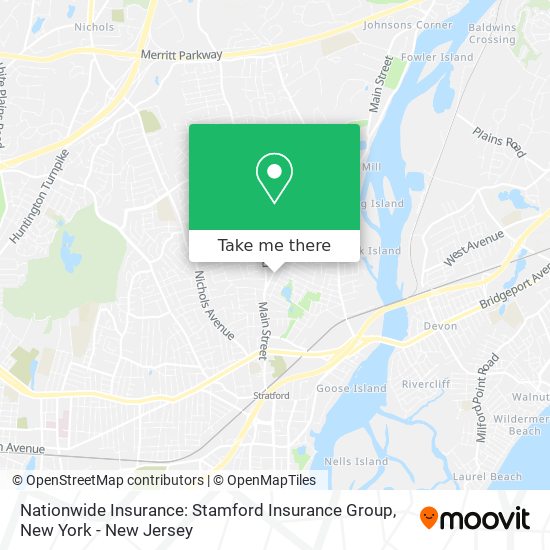 Nationwide Insurance: Stamford Insurance Group map