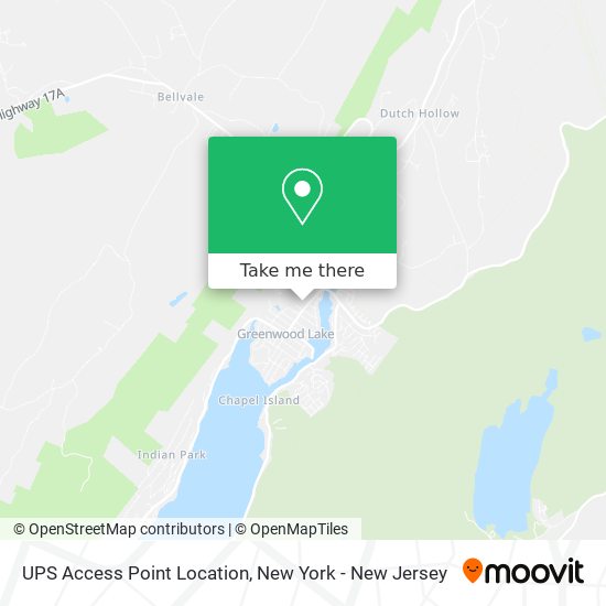 UPS Access Point Location map