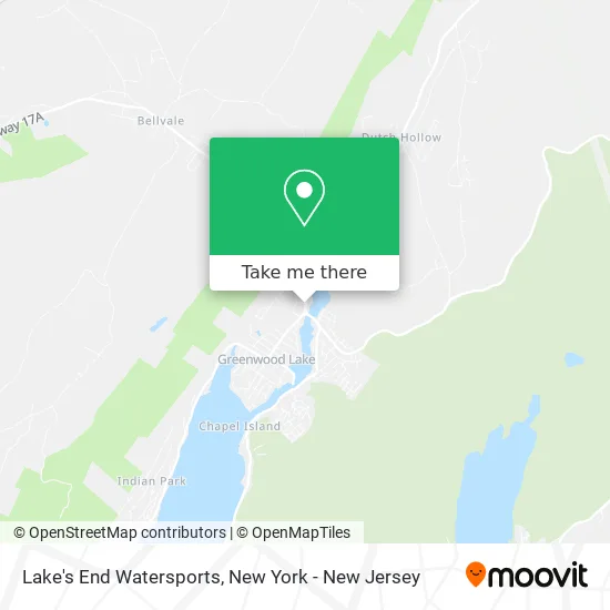 Lake's End Watersports map