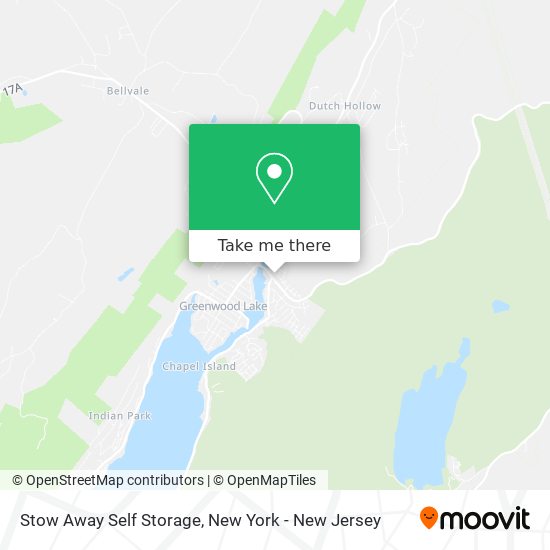 Mapa de Stow Away Self Storage