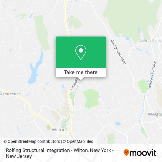 Rolfing Structural Integration - Wilton map