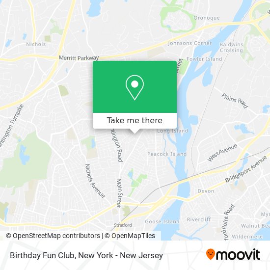 Birthday Fun Club map