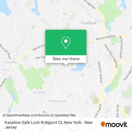 Karpilow Safe Lock Brdgport Ct map