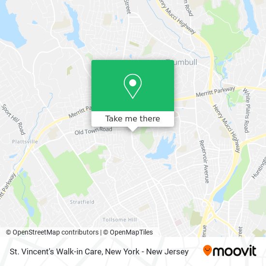 Mapa de St. Vincent's Walk-in Care