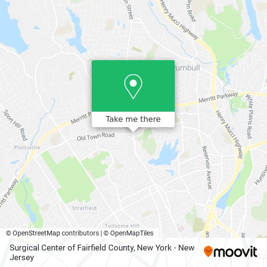 Mapa de Surgical Center of Fairfield County