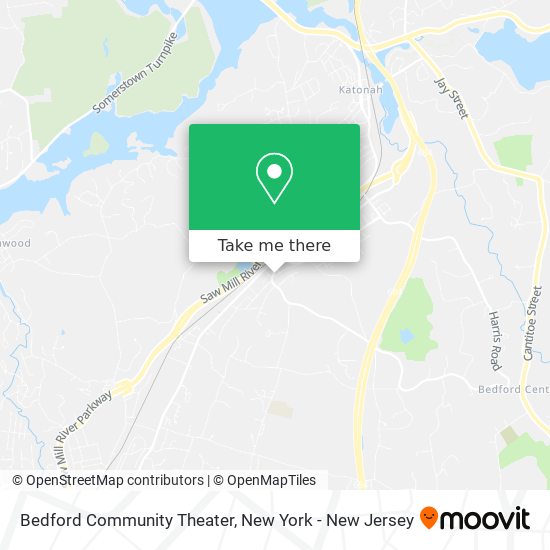 Bedford Community Theater map