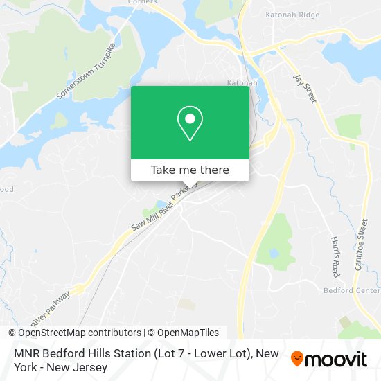 MNR Bedford Hills Station (Lot 7 - Lower Lot) map