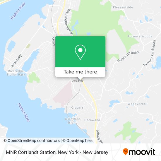 MNR Cortlandt Station map