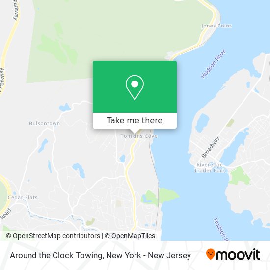 Around the Clock Towing map