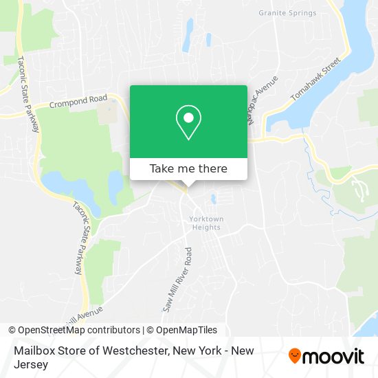 Mapa de Mailbox Store of Westchester