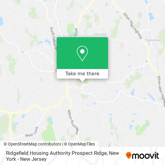 Ridgefield Housing Authority Prospect Ridge map