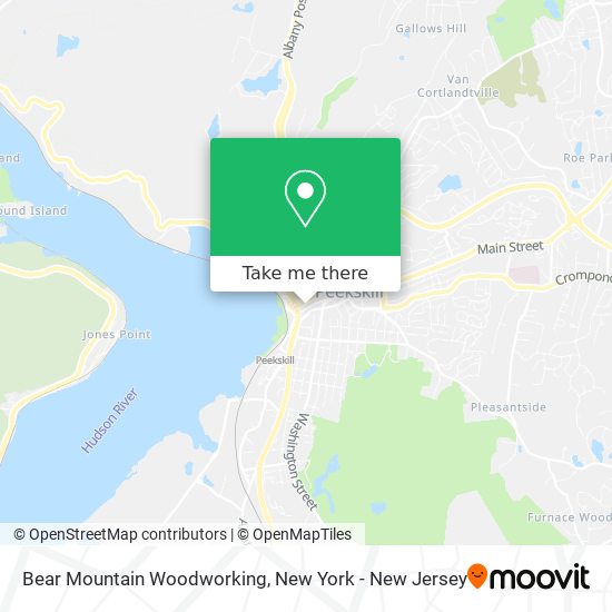 Mapa de Bear Mountain Woodworking