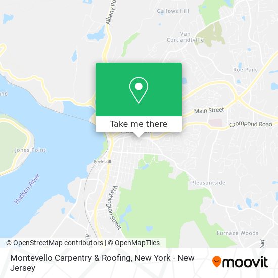 Montevello Carpentry & Roofing map