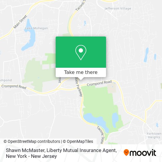 Mapa de Shawn McMaster, Liberty Mutual Insurance Agent