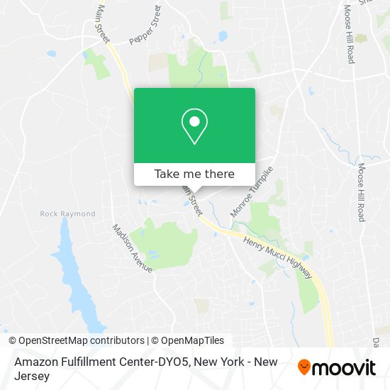 Amazon Fulfillment Center-DYO5 map