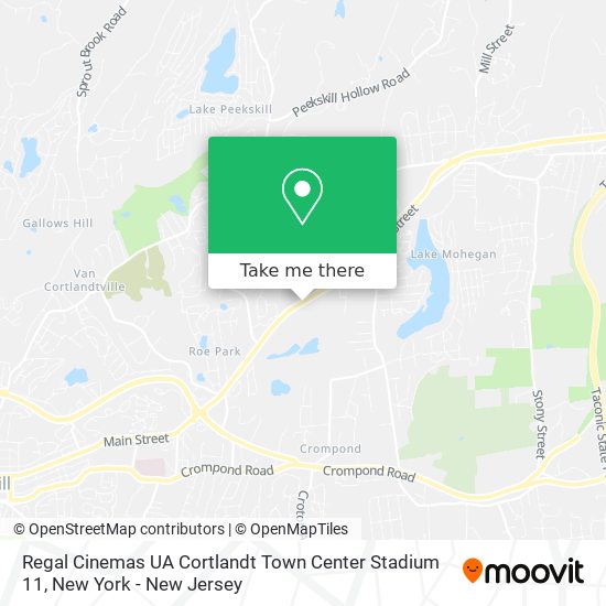 Mapa de Regal Cinemas UA Cortlandt Town Center Stadium 11