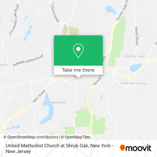 United Methodist Church at Shrub Oak map