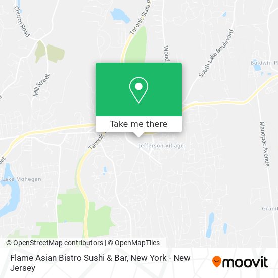 Flame Asian Bistro Sushi & Bar map