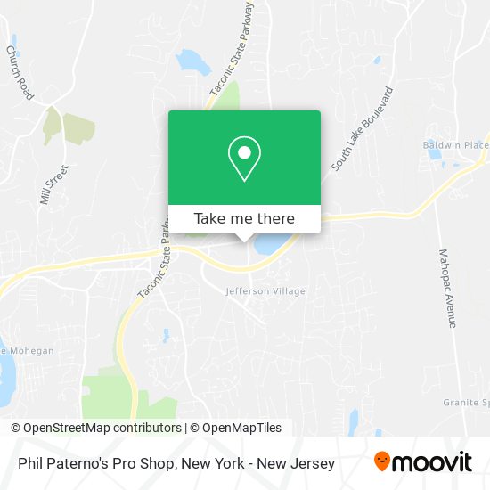 Phil Paterno's Pro Shop map