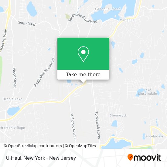 U-Haul map