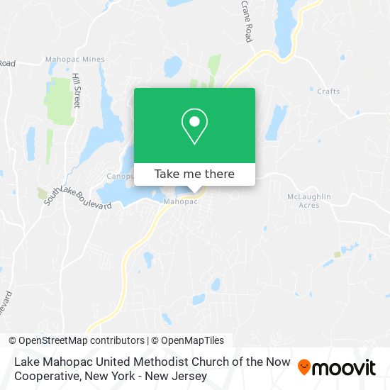 Lake Mahopac United Methodist Church of the Now Cooperative map