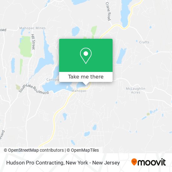 Hudson Pro Contracting map