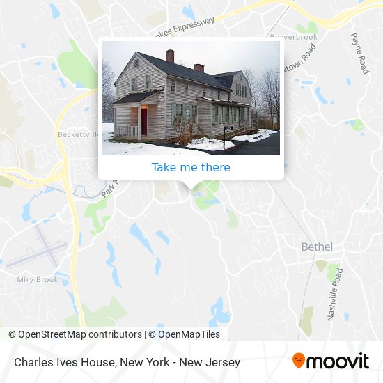 Mapa de Charles Ives House