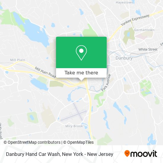 Danbury Hand Car Wash map